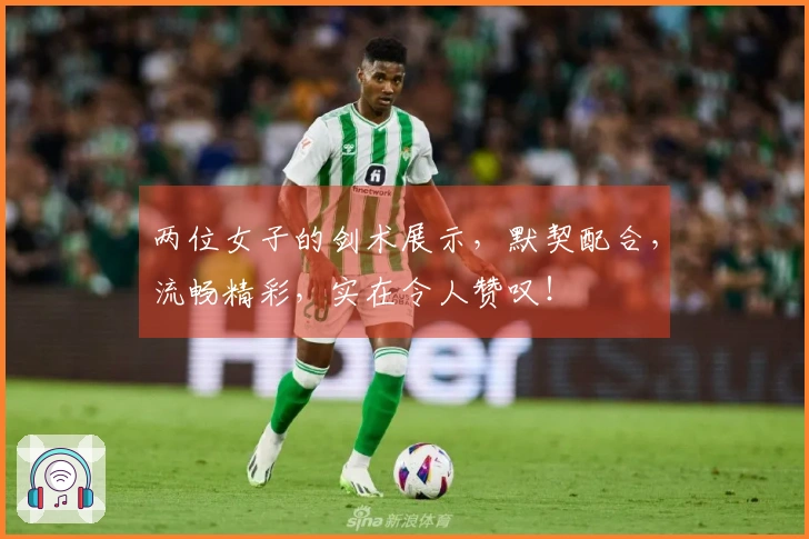 两位女子的剑术展示，默契配合，流畅精彩，实在令人赞叹！